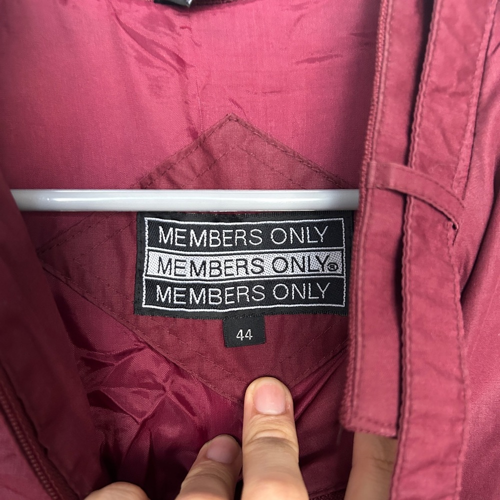 Red Members Only Jacket - Picture 3 of 5